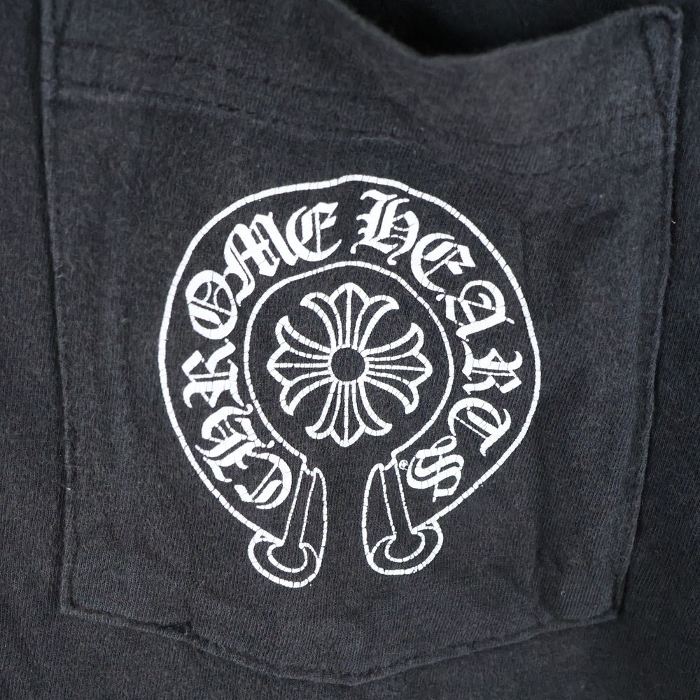 CHROME HEARTS(クロムハーツ) CHプラス バックホースシュー 半袖Tシャツ カットソー ブラック