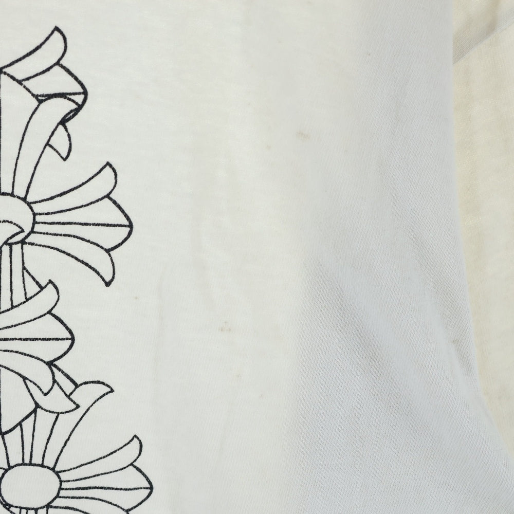 CHROME HEARTS(クロムハーツ) OLD オールドモデル バックセメタリー ホースシュープリントポケット 半袖Tシャツ カットソー ホワイト