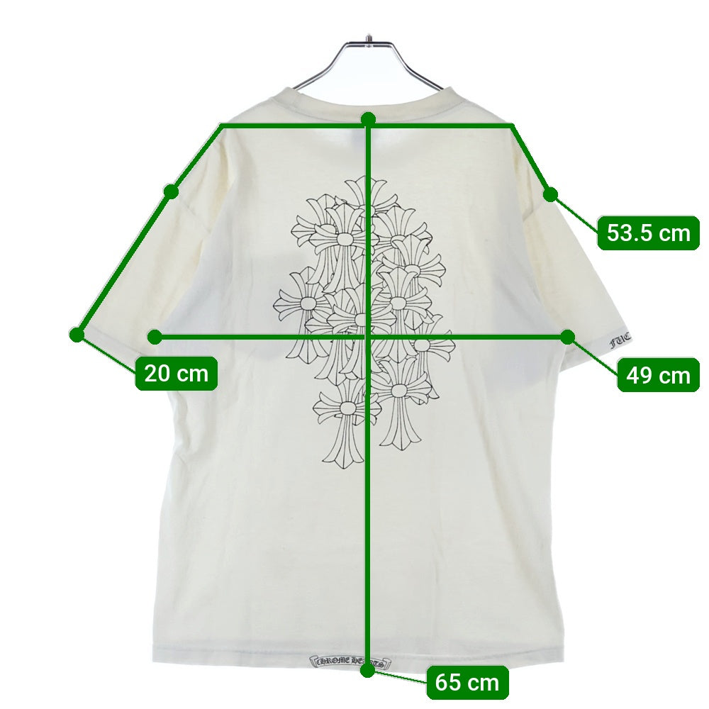 CHROME HEARTS(クロムハーツ) OLD オールドモデル バックセメタリー ホースシュープリントポケット 半袖Tシャツ カットソー ホワイト
