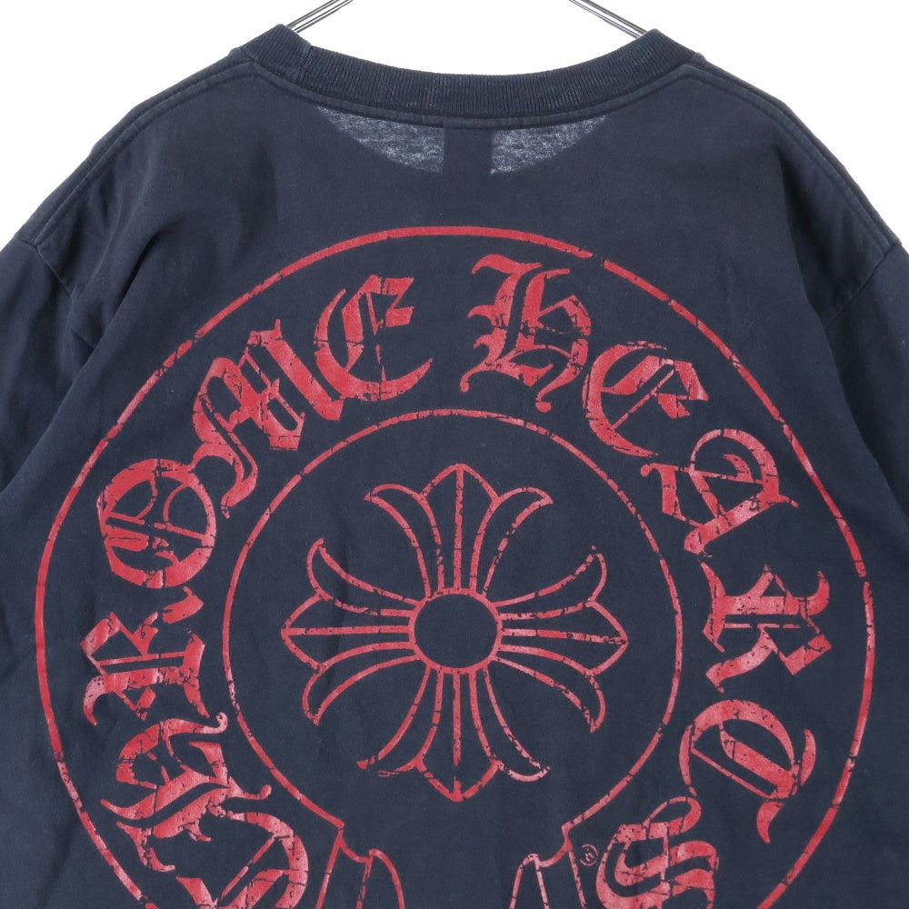 CHROME HEARTS(クロムハーツ) CHプラス バックホースシュー 半袖Tシャツ カットソー ブラック