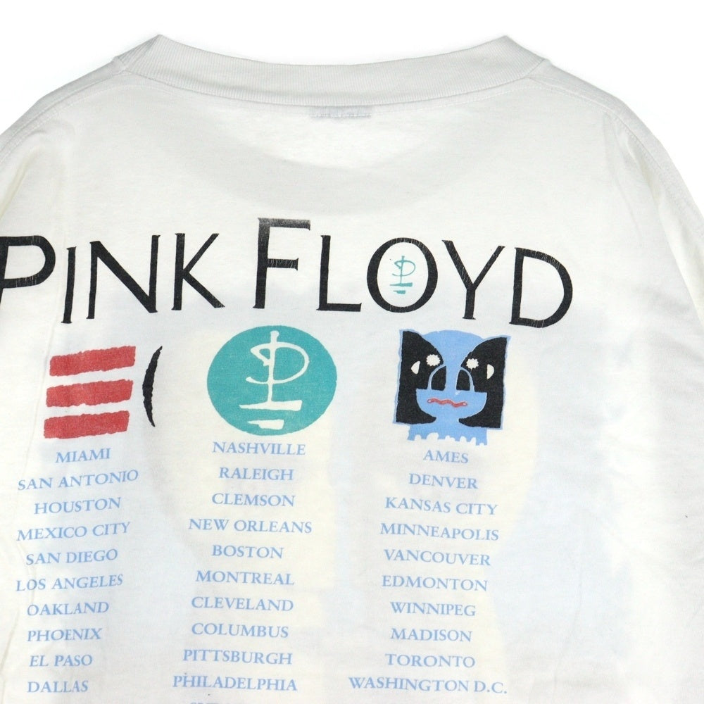 VINTAGE(ヴィンテージ) 90S PINK FLOYD NORTH AMERICAN TOUR 1994 ピンクフロイド 両面プリント 半袖Tシャツ ホワイト