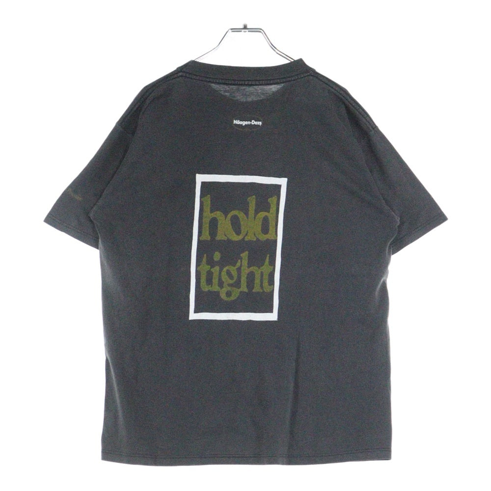 VINTAGE(ヴィンテージ) 90s Haagen Dazs hold toght TEE ハーゲンダッツ フォトプリント 半袖Tシャツ カットソー ブラック