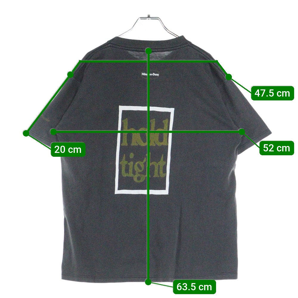 VINTAGE(ヴィンテージ) 90s Haagen Dazs hold toght TEE ハーゲンダッツ フォトプリント 半袖Tシャツ カットソー ブラック