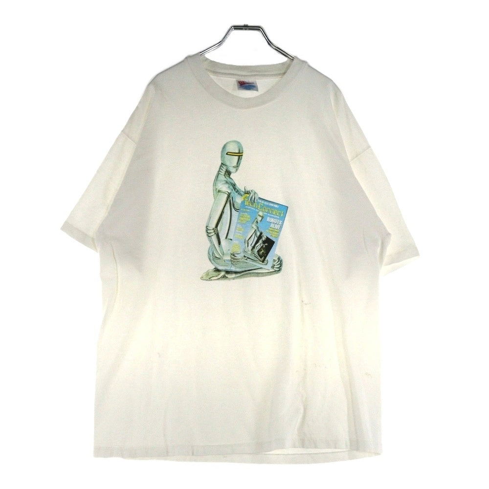 VINTAGE(ヴィンテージ) 90s SORAYAMA HAJIME Tech Connect TEE 空山 フロントプリント半袖Tシャツ カットソー ホワイト