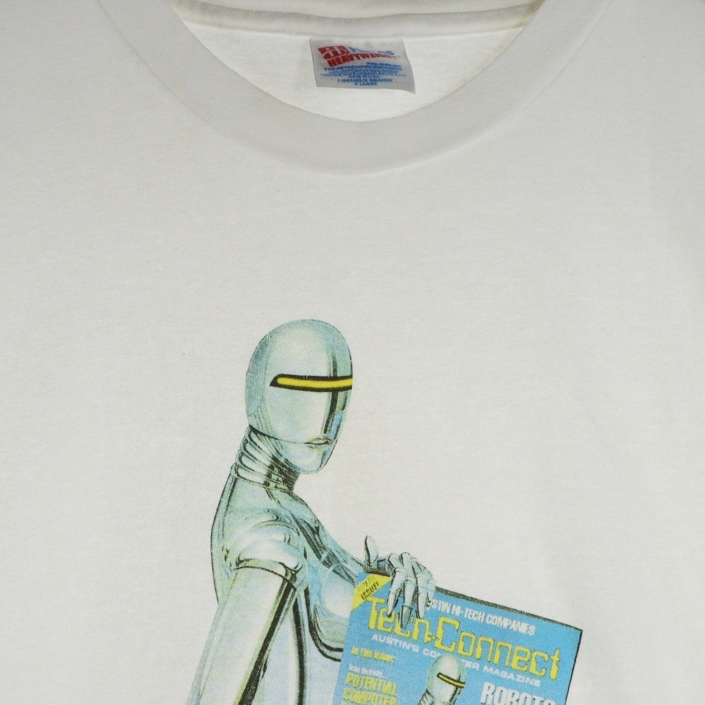 VINTAGE(ヴィンテージ) 90s SORAYAMA HAJIME Tech Connect TEE 空山 フロントプリント半袖Tシャツ カットソー ホワイト