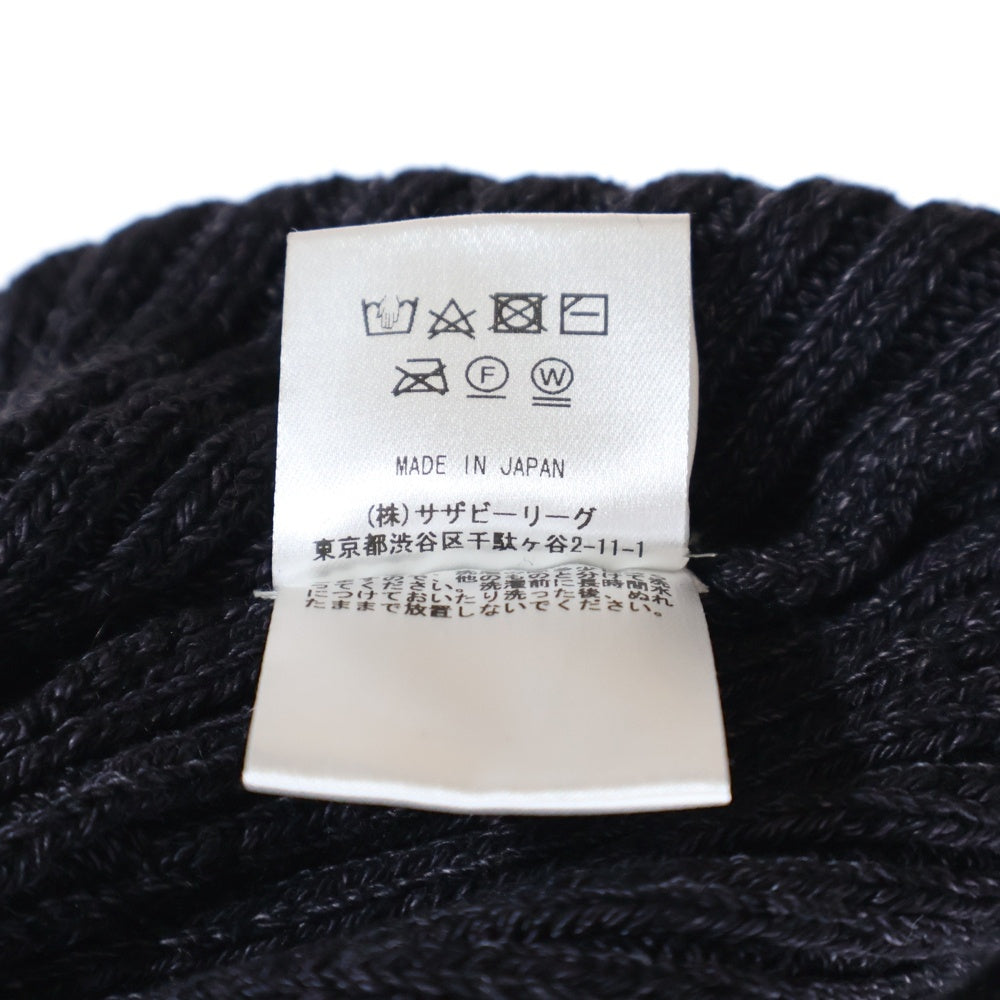 RHC Ron Herman(アールエイチシー ロンハーマン) 3021000073 ロゴワッペン ニットキャップ ニット帽 ネイビー