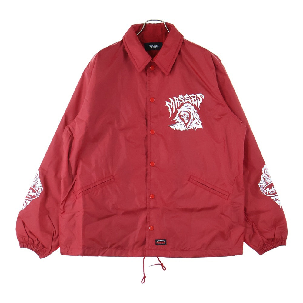 MASSES(マシス) ×PORKCHOP NYLON JKT REAPER P コーチジャケット レッド