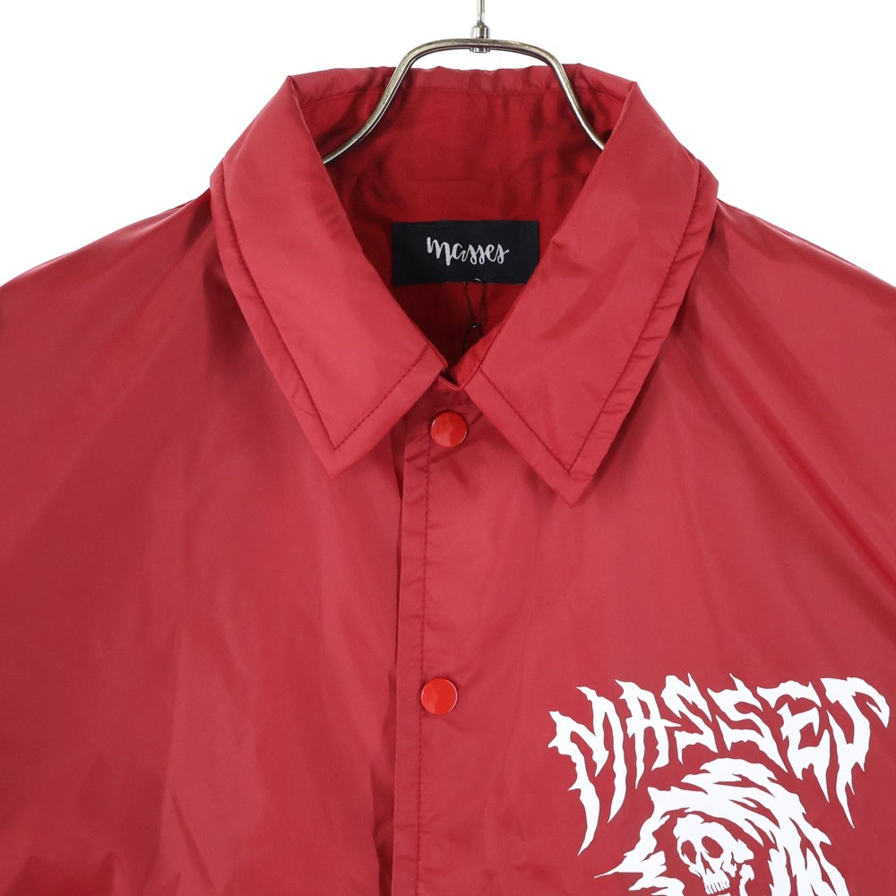 MASSES(マシス) ×PORKCHOP NYLON JKT REAPER P コーチジャケット レッド