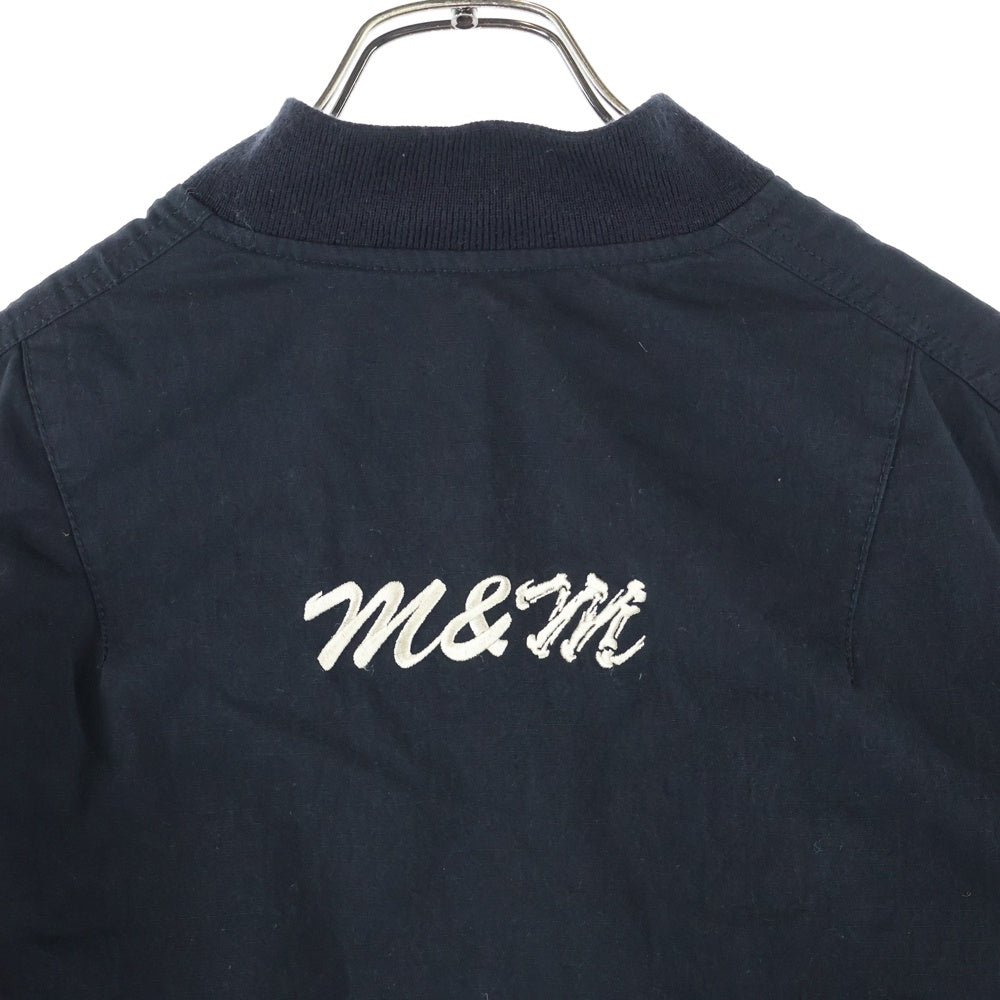 MASSES(マシス) 21AW M&M MAー1 リップストップ フライト ジャケット アウター ブラック