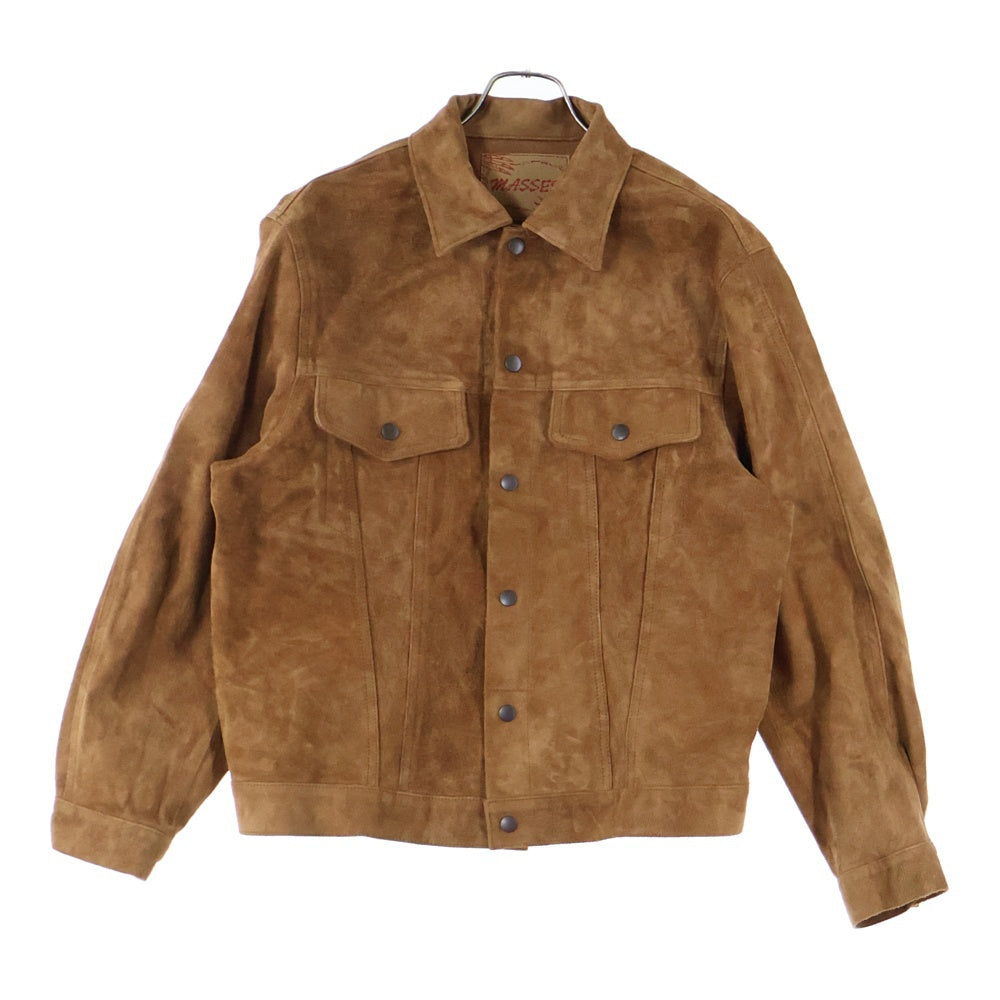MASSES(マシス) HORSE SUEDE JKT 3rdタイプ ホーススウェードレザージャケット ブラウン