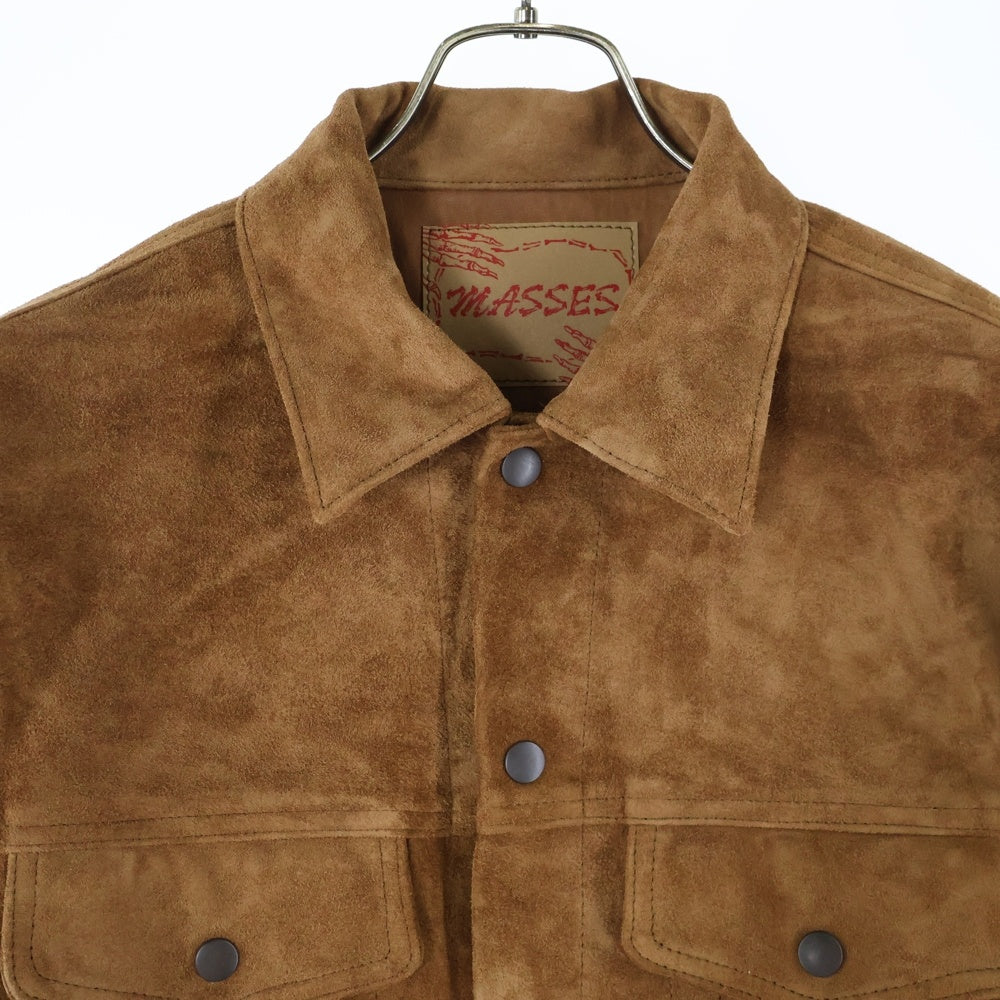 MASSES(マシス) HORSE SUEDE JKT 3rdタイプ ホーススウェードレザージャケット ブラウン
