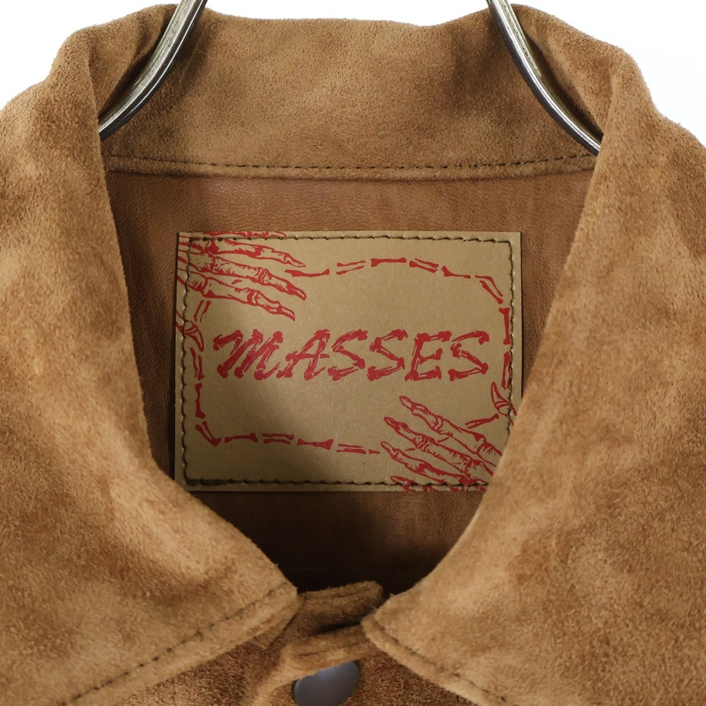 MASSES(マシス) HORSE SUEDE JKT 3rdタイプ ホーススウェードレザージャケット ブラウン