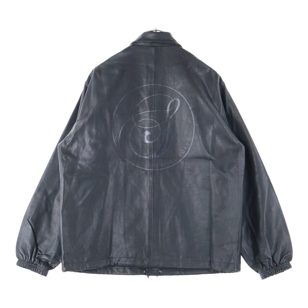 SEQUEL(シークエル) LEATHER COACH JACKET SQ-23AW-JK-03 レザーコーチジャケット ブラック