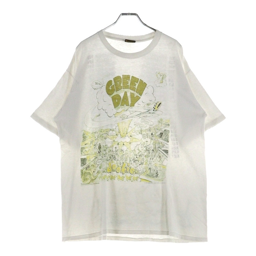 VINTAGE(ヴィンテージ) 90s GREEN DAY DOOKIE グリーンデイ ドゥーキーツアー 両面プリント 半袖Tシャツ ホワイト