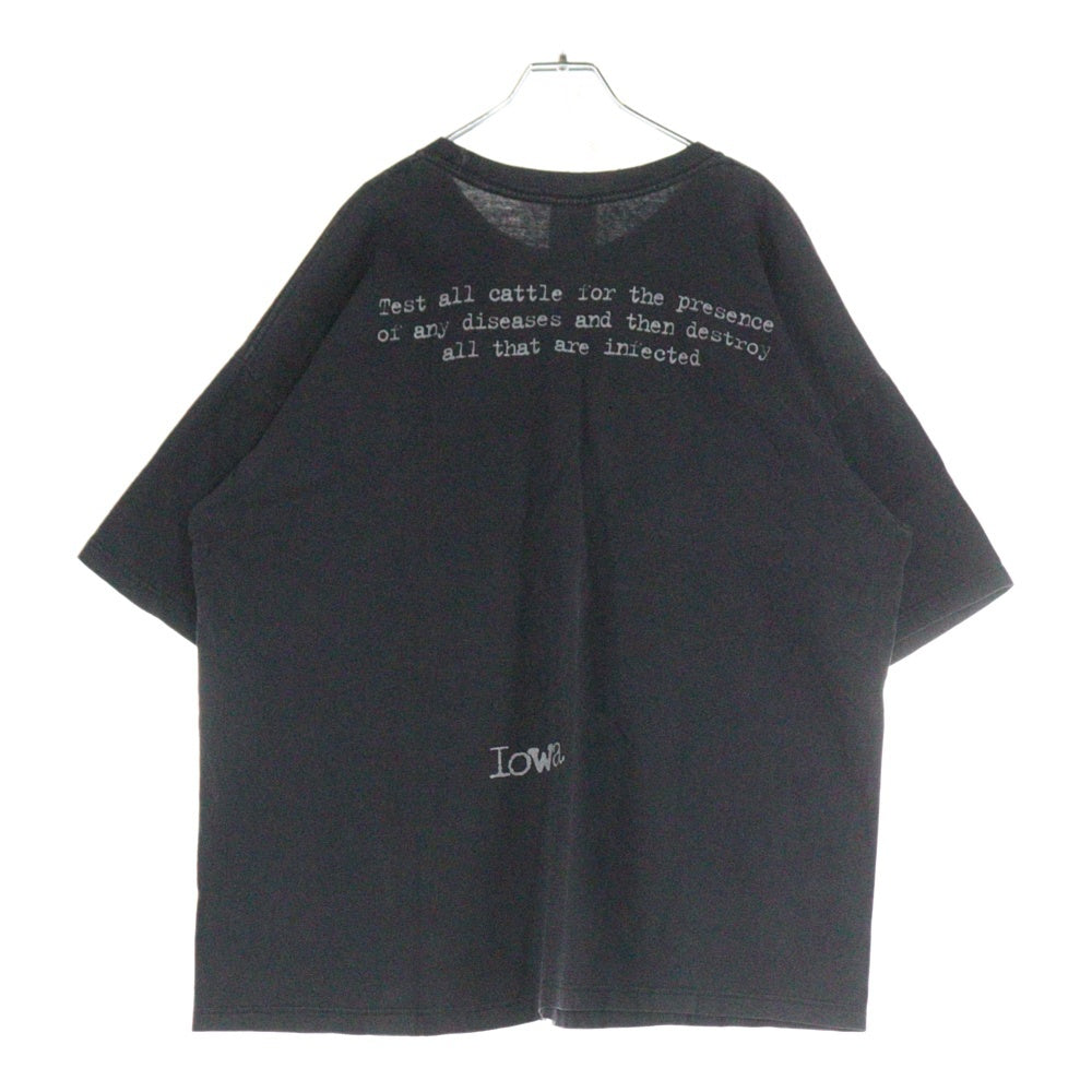 VINTAGE(ヴィンテージ) 00S SLIPKNOT 2001 IOWA BONE スリップノット アイオワ 両面プリント 半袖Tシャツ ブラック