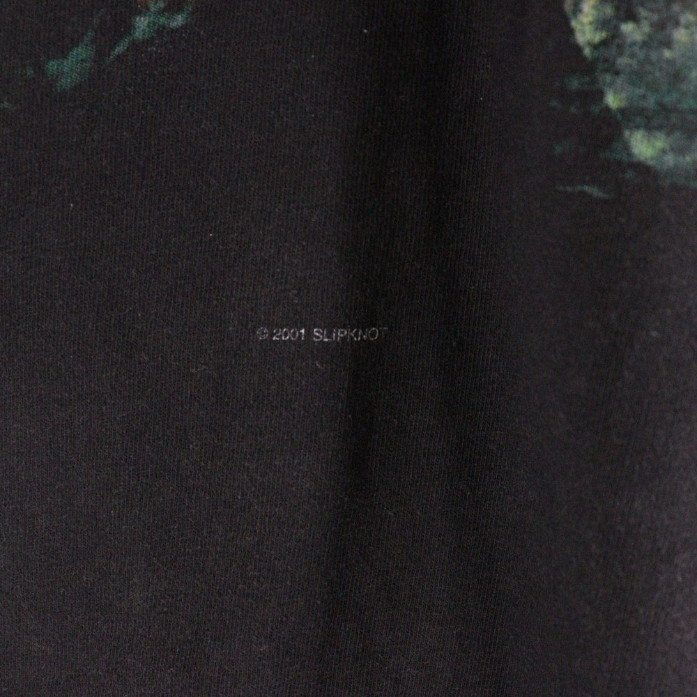 VINTAGE(ヴィンテージ) 00S SLIPKNOT 2001 IOWA BONE スリップノット アイオワ 両面プリント 半袖Tシャツ ブラック
