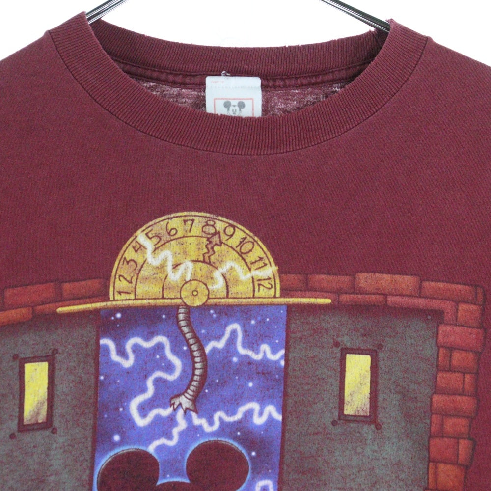 VINTAGE(ヴィンテージ) 90s Disney The Twilight Zone Tower of Terror ディズニー タワーオブテラー 半袖Tシャツ カットソー バーガンディ