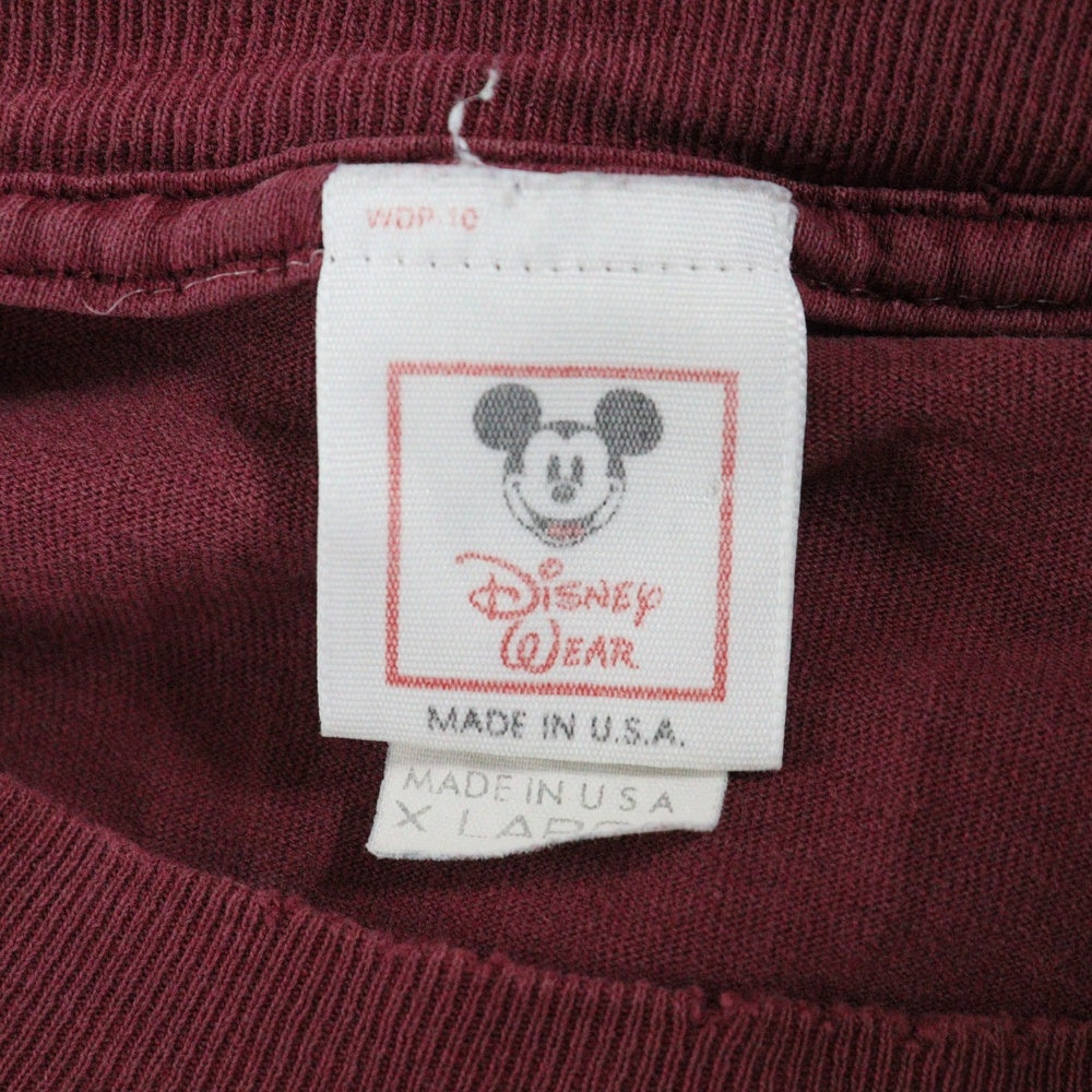 VINTAGE(ヴィンテージ) 90s Disney The Twilight Zone Tower of Terror ディズニー タワーオブテラー 半袖Tシャツ カットソー バーガンディ