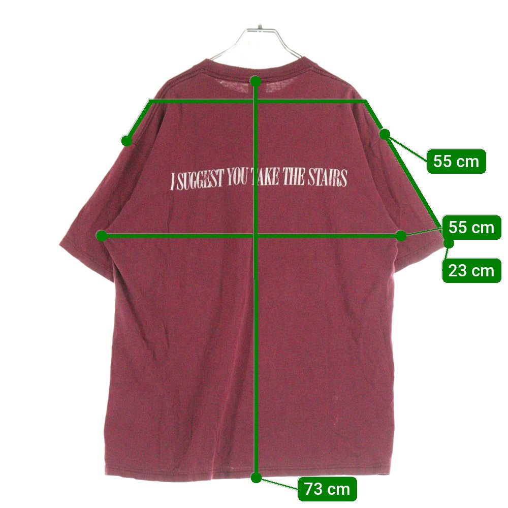 VINTAGE(ヴィンテージ) 90s Disney The Twilight Zone Tower of Terror ディズニー タワーオブテラー 半袖Tシャツ カットソー バーガンディ