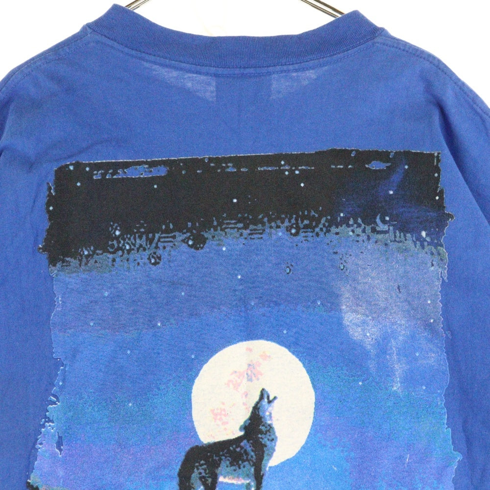 VINTAGE(ヴィンテージ) 90s Marlboro UNLIMITED COYOTE POCKET TEE マルボロ コヨーテ ポケット Tシャツ 半袖カットソー ブルー