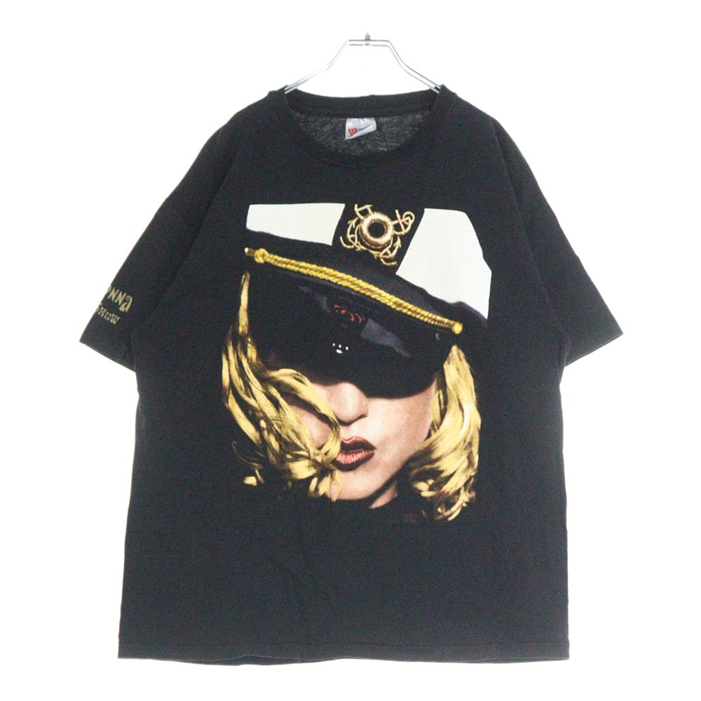 VINTAGE(ヴィンテージ) 90s MADONNA GIRLIE SHOW マドンナ 半袖Tシャツ カットソー ブラック