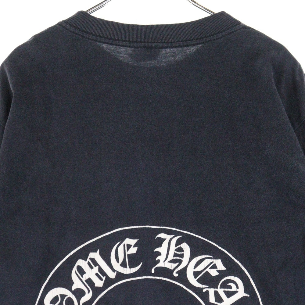 CHROME HEARTS(クロムハーツ) OLD HORSESHOE ホースシュープリント 長袖Tシャツ ロングスリーブ ブラック
