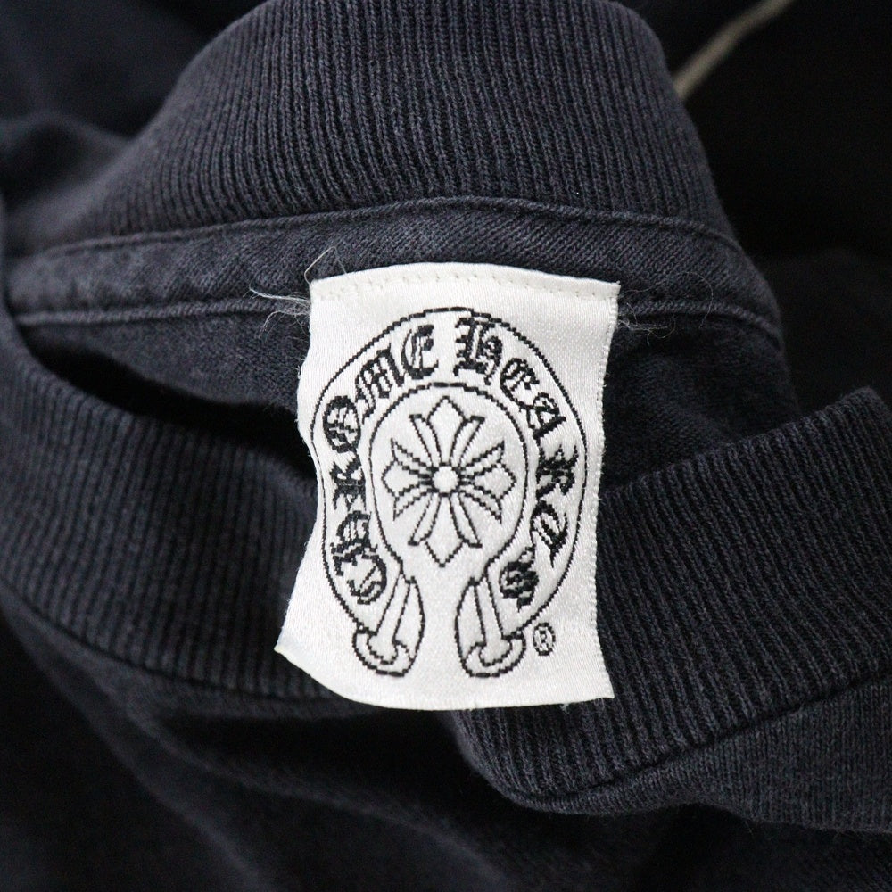 CHROME HEARTS(クロムハーツ) OLD HORSESHOE ホースシュープリント 長袖Tシャツ ロングスリーブ ブラック
