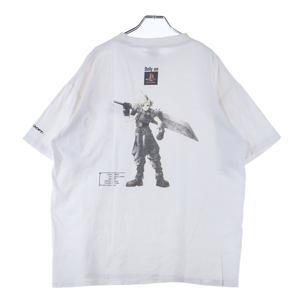 VINTAGE(ヴィンテージ) 90S FF7 Final Fantasy CLOUD STRIFE ファイナルファンタジー クラウド 半袖Tシャツ カットソー ホワイト