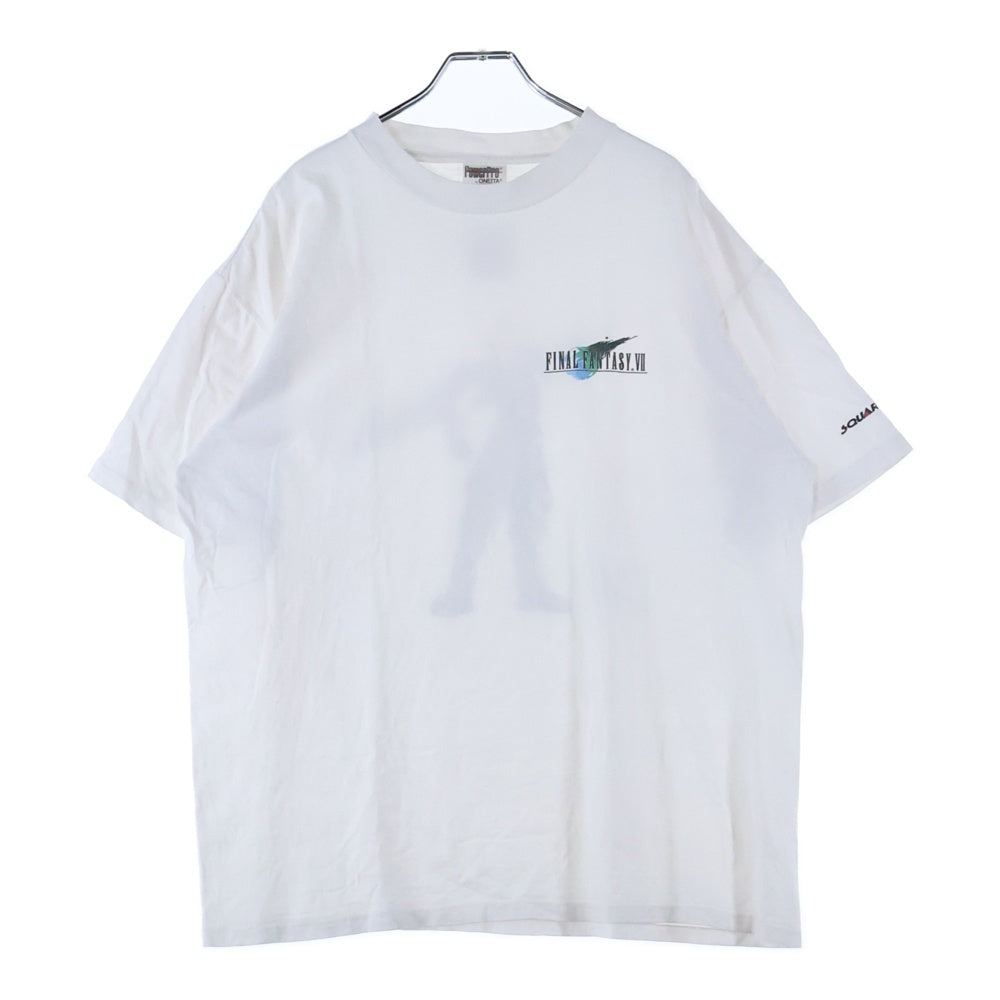 VINTAGE(ヴィンテージ) 90S FF7 Final Fantasy CLOUD STRIFE ファイナルファンタジー クラウド 半袖Tシャツ カットソー ホワイト