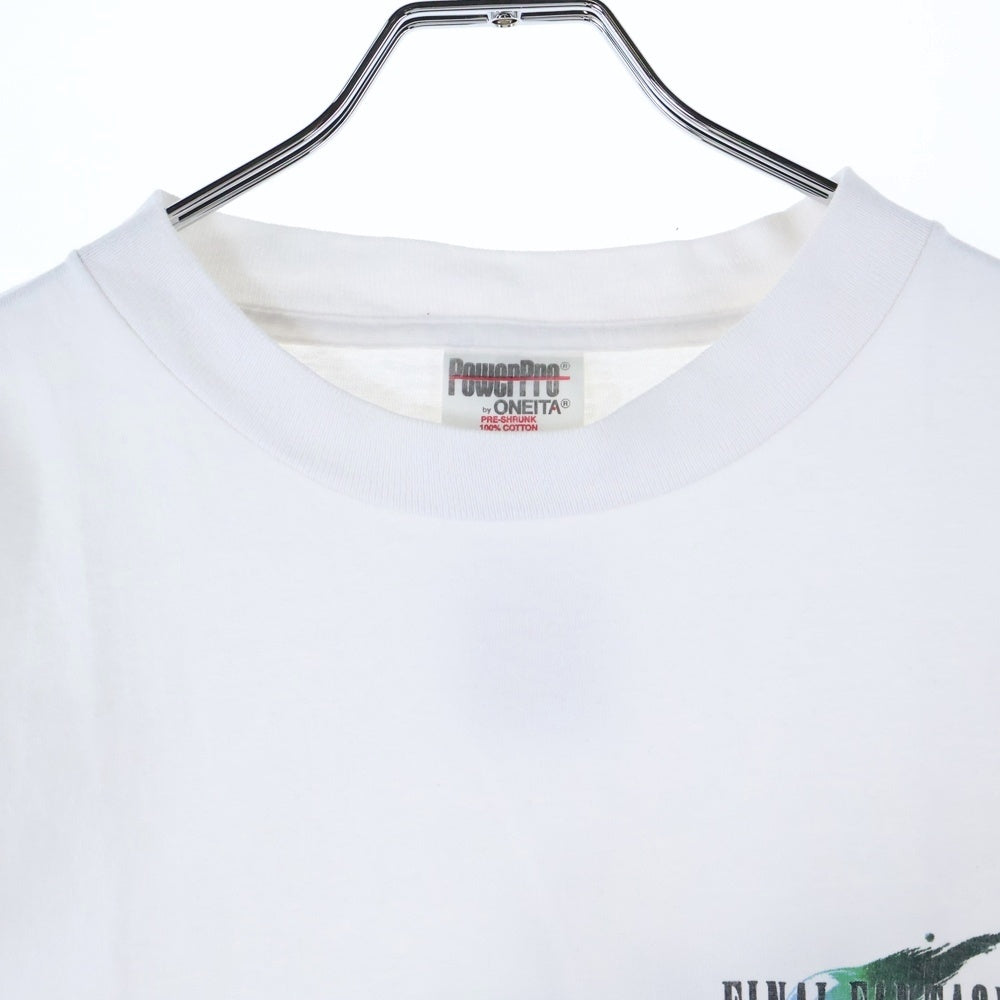 VINTAGE(ヴィンテージ) 90S FF7 Final Fantasy CLOUD STRIFE ファイナルファンタジー クラウド 半袖Tシャツ カットソー ホワイト