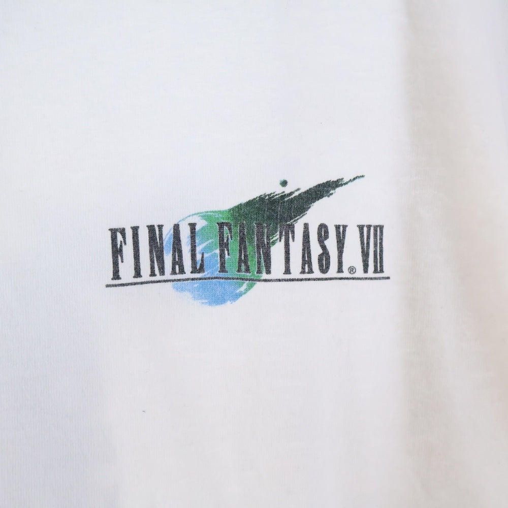 VINTAGE(ヴィンテージ) 90S FF7 Final Fantasy CLOUD STRIFE ファイナルファンタジー クラウド 半袖Tシャツ カットソー ホワイト