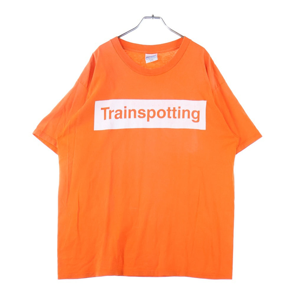 VINTAGE(ヴィンテージ) 90s Trainspotting Box Logo Movie Promo Tee トレインスポッティング 半袖Tシャツ カットソー オレンジ