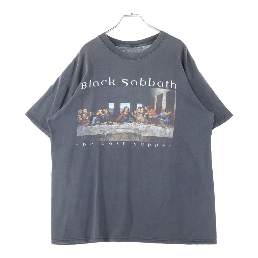 VINTAGE(ヴィンテージ) 90s Black Sabbath Reunion Tour The Last Supper ブラックサバス 半袖Tシャツ カットソー ブラック