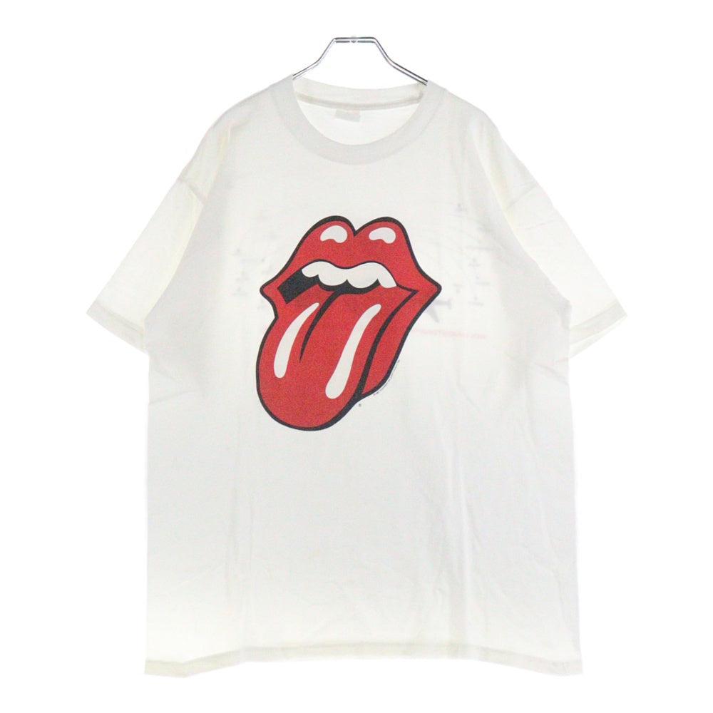 VINTAGE(ヴィンテージ) 90S ROLLING STONES 1997 BRIDGES TO BABYLON WORLD TOUR ローリングストーンズ 両面プリント 半袖Tシャツ ホワイト