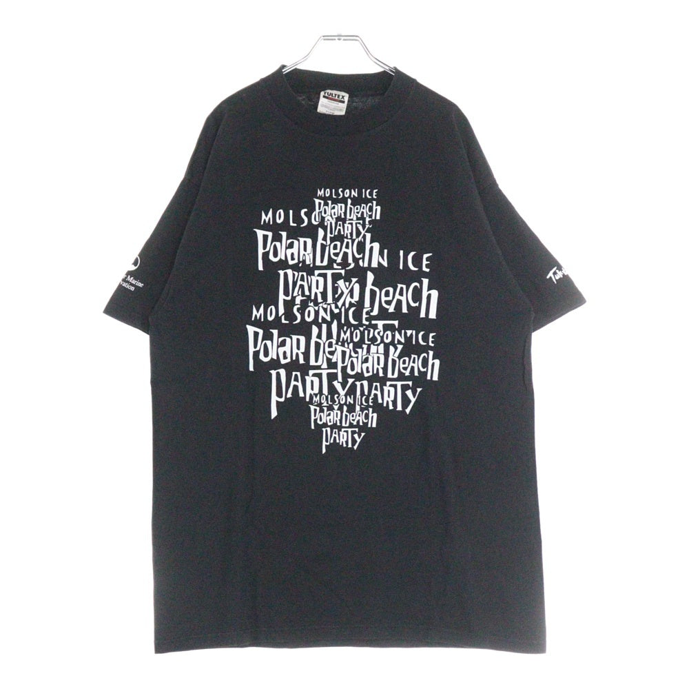 VINTAGE(ヴィンテージ) 90S MOLSON ICE POLAR BEACH PARTY 1995 両面プリント 半袖Tシャツ ブラック