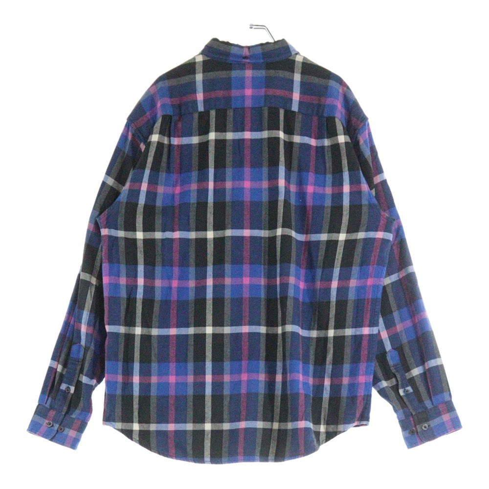 SUPREME(シュプリーム) 23AW Plaid Flannel Shirt タータンチェック フランネルシャツ 長袖シャツ ブルー