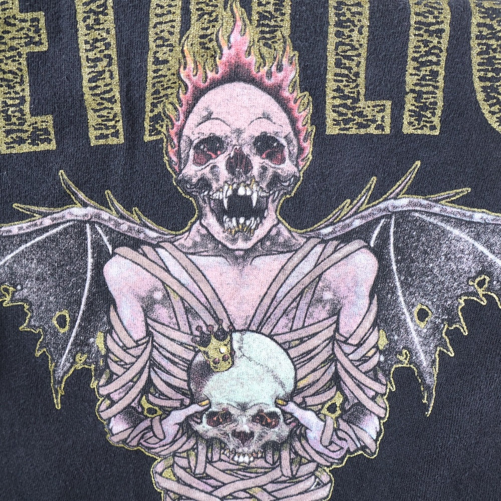 VINTAGE(ヴィンテージ) 90s METALLICA PUSHEAD KING NOTHING TEE メタリカ 両面プリント半袖Tシャツ カットソー ブラック