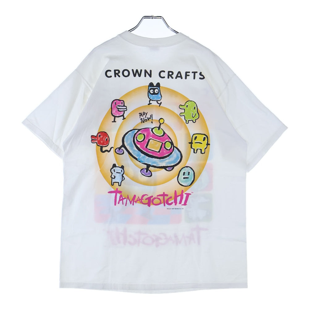VINTAGE(ヴィンテージ) 90s Tamagotchi TEE たまごっち 両面プリント半袖Tシャツ カットソーホワイト