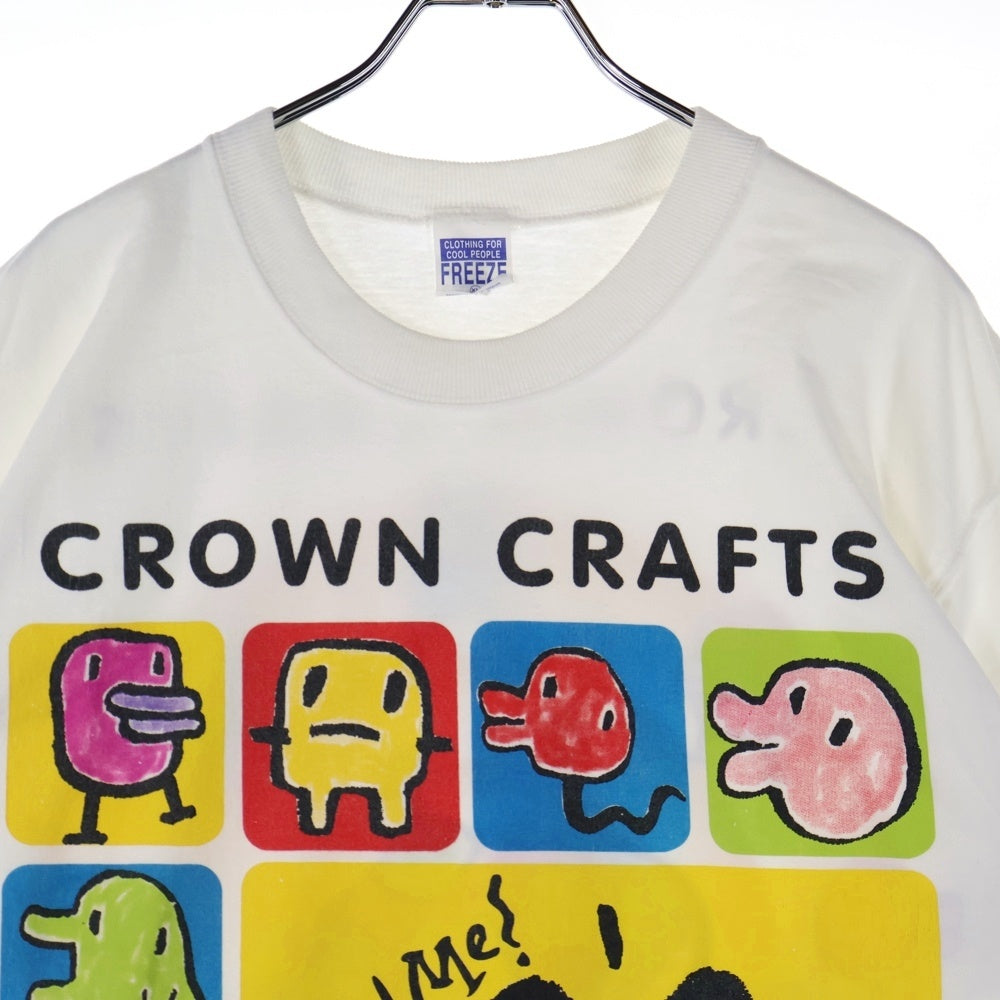 VINTAGE(ヴィンテージ) 90s Tamagotchi TEE たまごっち 両面プリント半袖Tシャツ カットソーホワイト