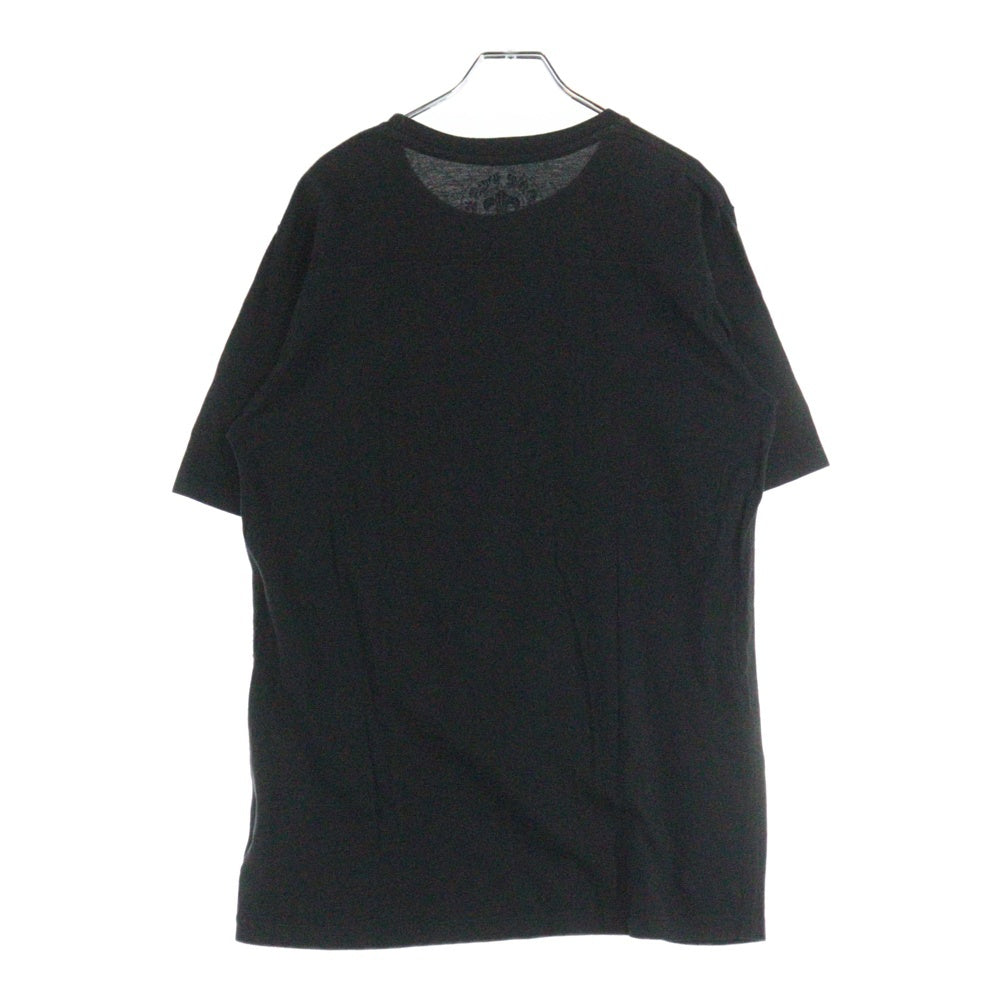 CHROME HEARTS(クロムハーツ) CROSS PATCH POCKET S/S TEE スクロールラベル CHクロスパッチ 半袖Tシャツ ブラック