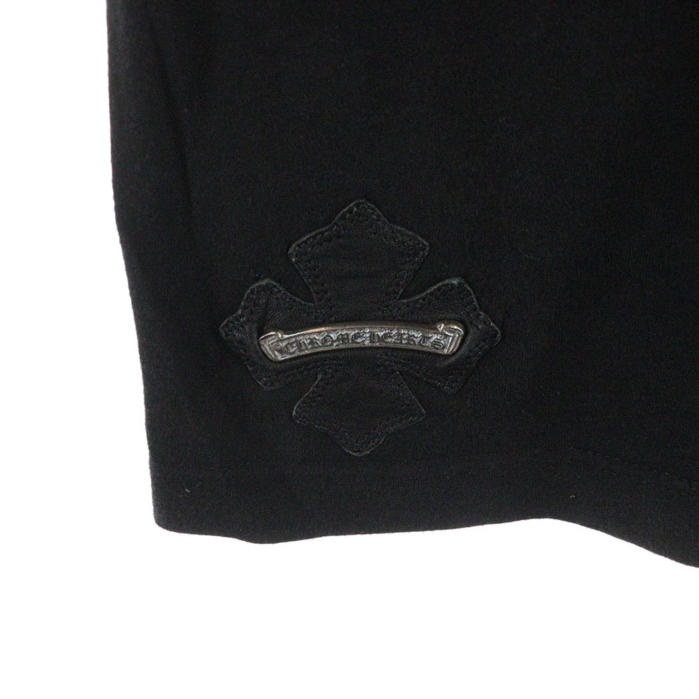 CHROME HEARTS(クロムハーツ) CROSS PATCH POCKET S/S TEE スクロールラベル CHクロスパッチ 半袖Tシャツ ブラック