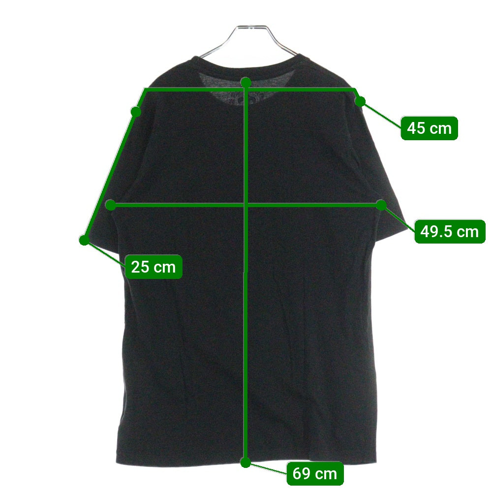 CHROME HEARTS(クロムハーツ) CROSS PATCH POCKET S/S TEE スクロールラベル CHクロスパッチ 半袖Tシャツ ブラック