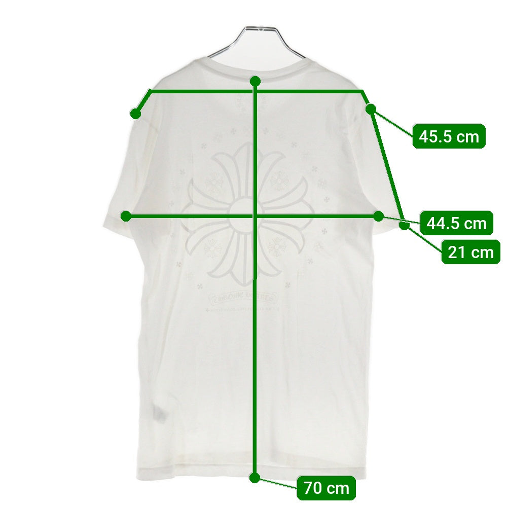 CHROME HEARTS(クロムハーツ) CH T-SHRT CHプラス クロスプリント 半袖Tシャツ ホワイト