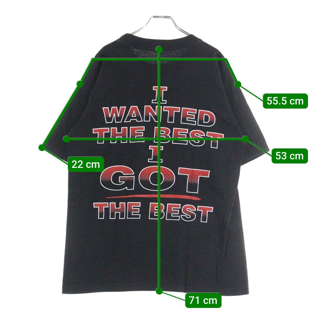 VINTAGE(ヴィンテージ) 90S KISS ALIVE WORLDWIDE TOUR 1996 キス 両面プリント 半袖Tシャツ ブラック