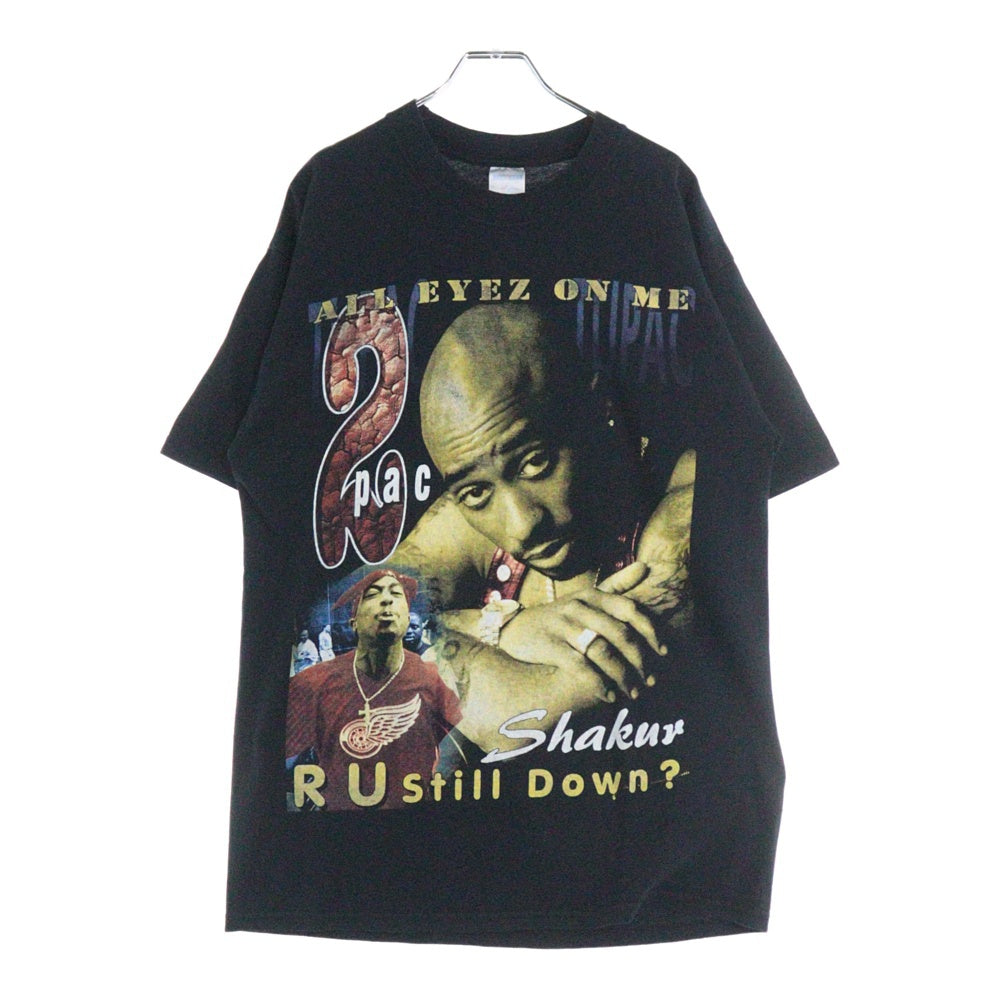 VINTAGE(ヴィンテージ) 90S 2PAC ALL EYEZ ON ME R U Still Down ? 両面プリント 半袖Tシャツ ブラック
