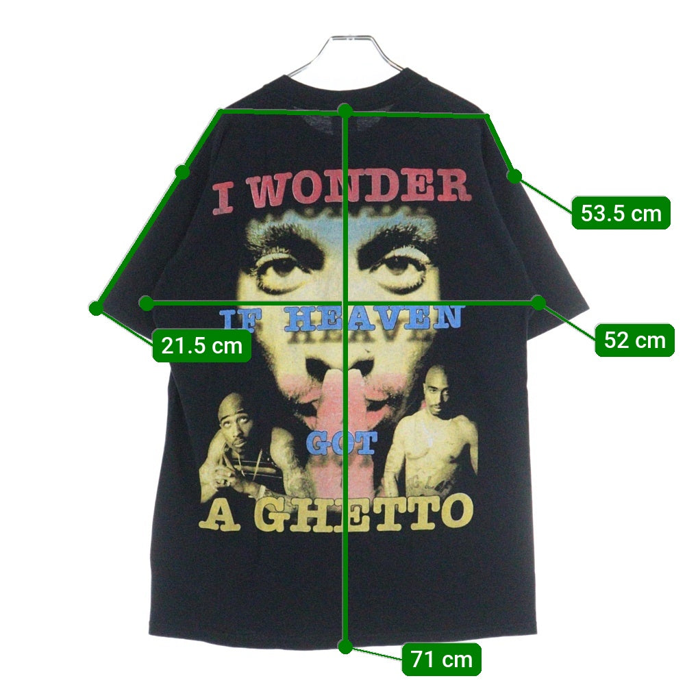 VINTAGE(ヴィンテージ) 90S 2PAC ALL EYEZ ON ME R U Still Down ? 両面プリント 半袖Tシャツ ブラック
