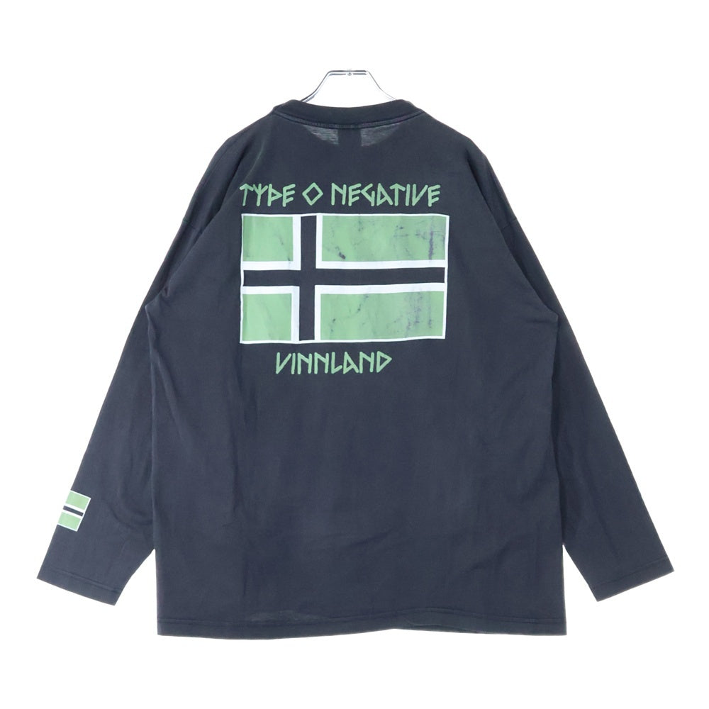 VINTAGE(ヴィンテージ) 90S Type O Negative All You Need Is Blood 1996 タイプオー 両面プリント ロングスリーブ 長袖Tシャツ ブラック