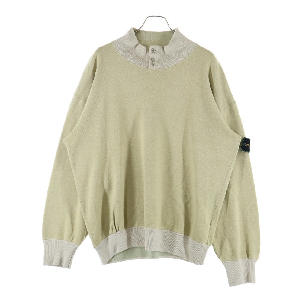 STONE ISLAND(ストーンアイランド) 80s ARCHIVE Green Edge マッシモオスティ期 ボトルネック ウール ニット ベージュ