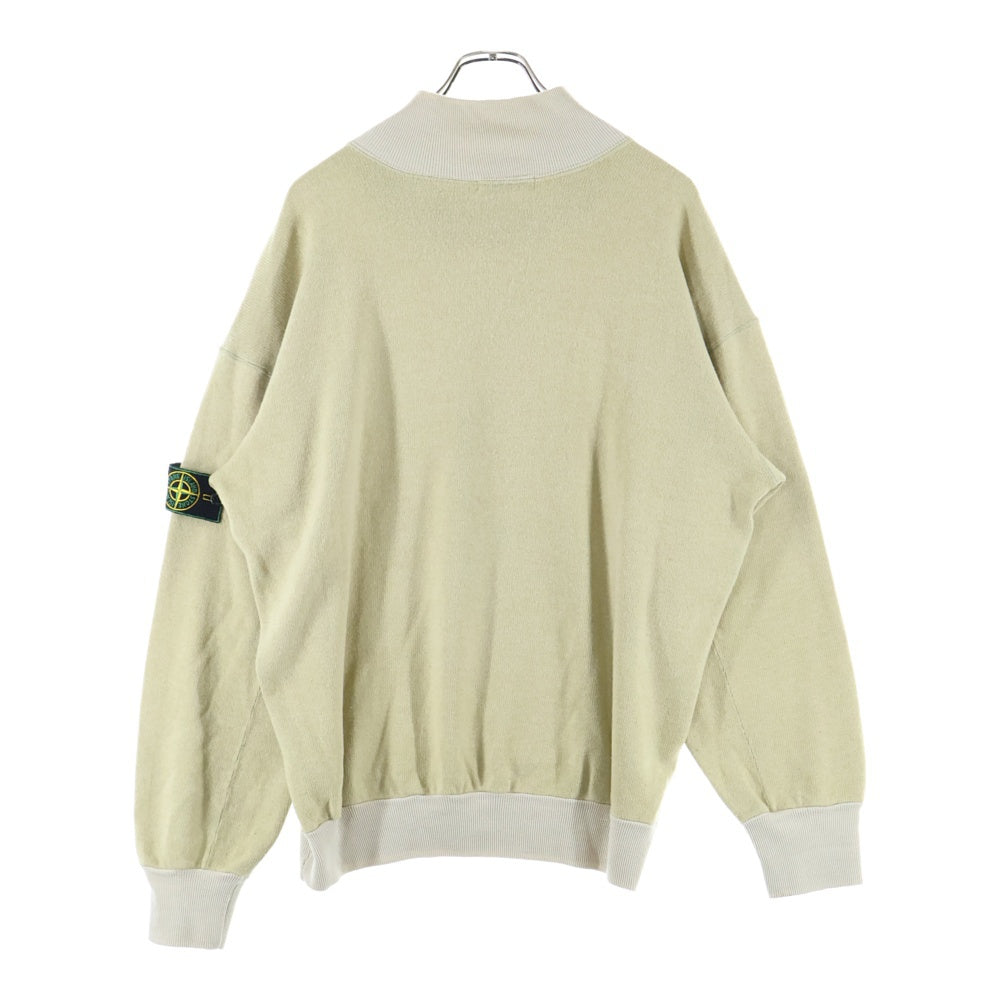 STONE ISLAND(ストーンアイランド) 80s ARCHIVE Green Edge マッシモオスティ期 ボトルネック ウール ニット ベージュ