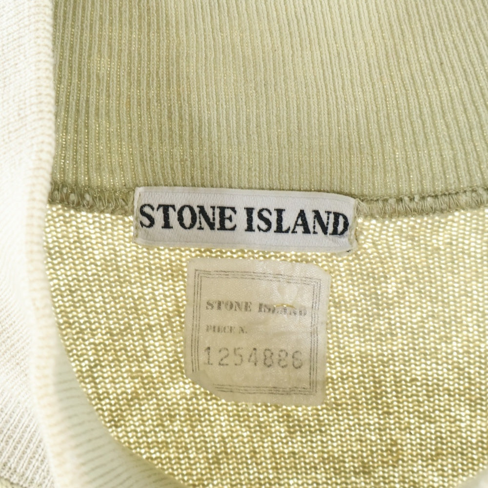 STONE ISLAND(ストーンアイランド) 80s ARCHIVE Green Edge マッシモオスティ期 ボトルネック ウール ニット ベージュ